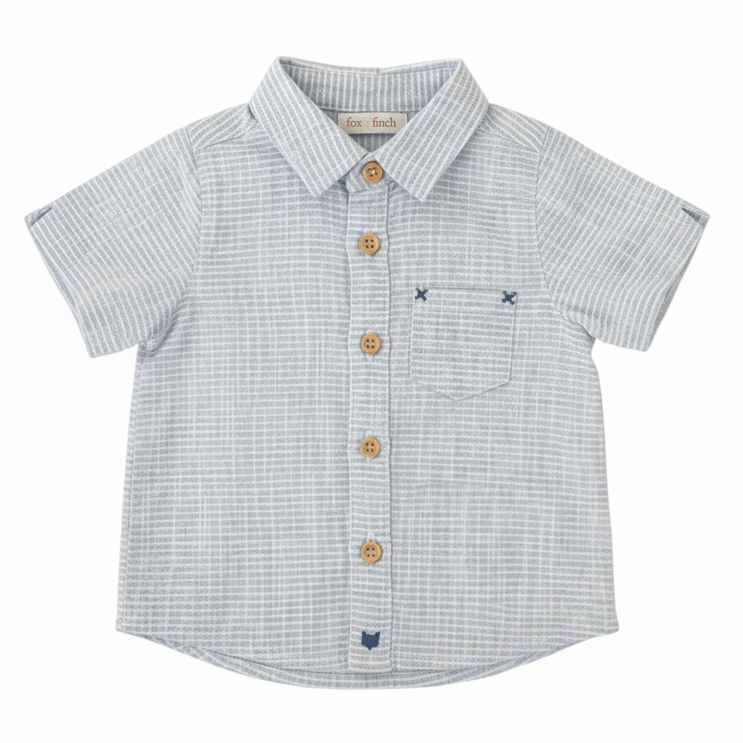 Fox and Finch stripe button shirt - size 000 image 0