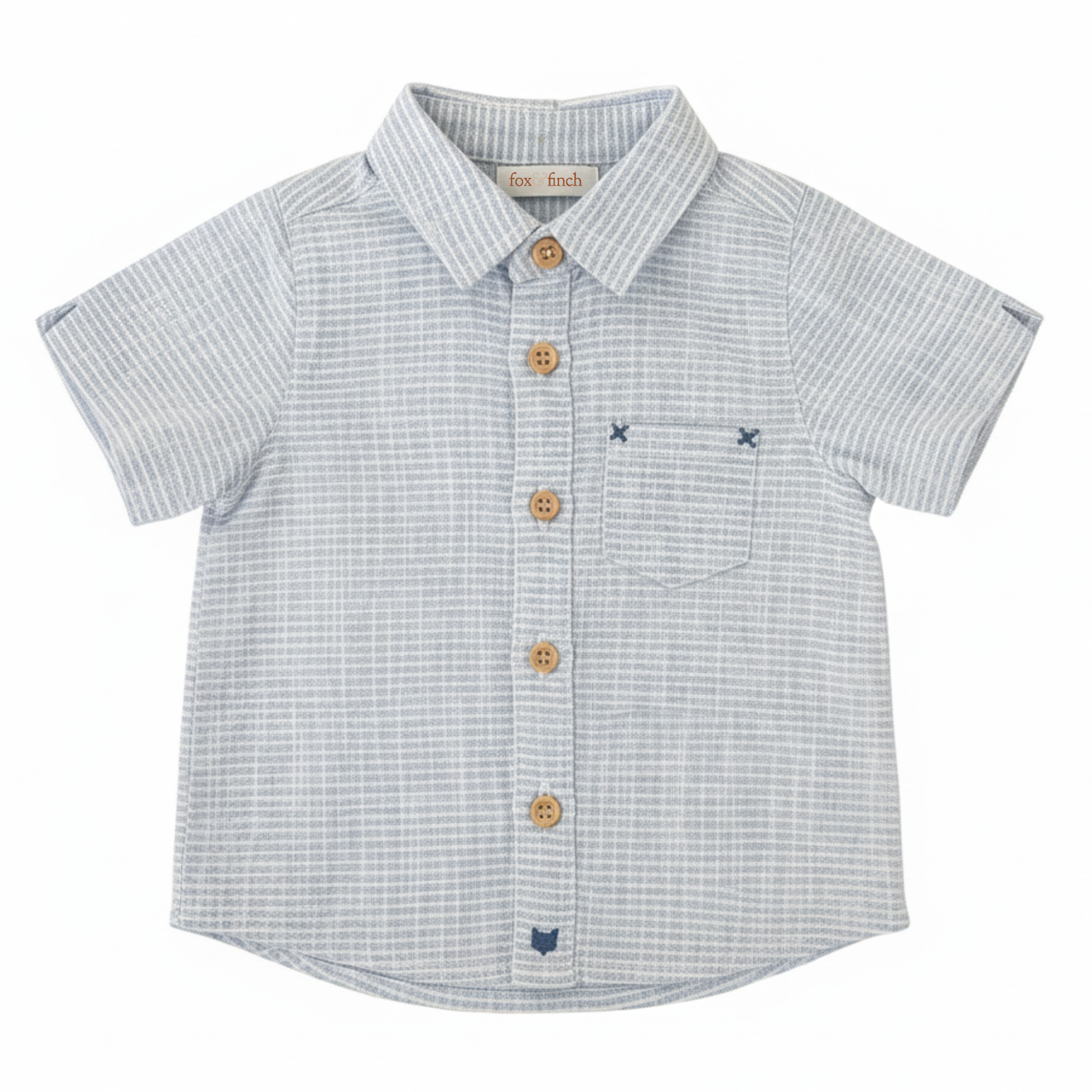 Fox and Finch stripe button shirt - size 000 image 0