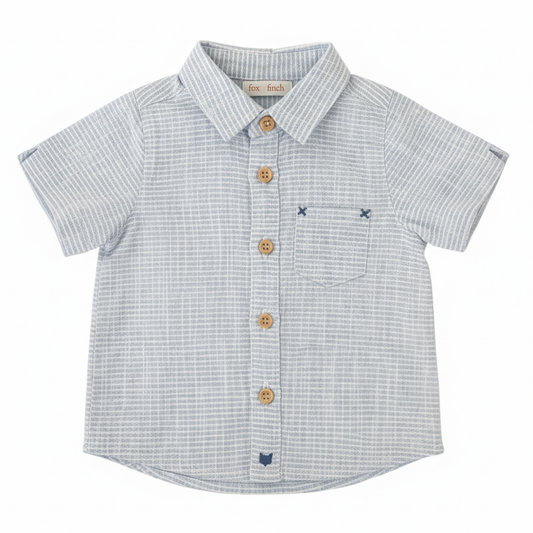 Fox and Finch stripe button shirt - size 000 image 0