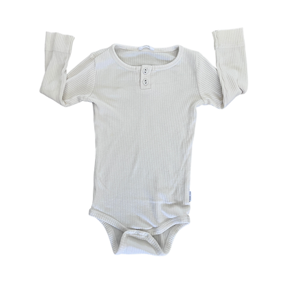 Jamie Kay Long sleeve modal bodysuit in milk - size 1