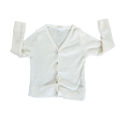 Jamie Kay Rib modal cardigan in milk - size 00