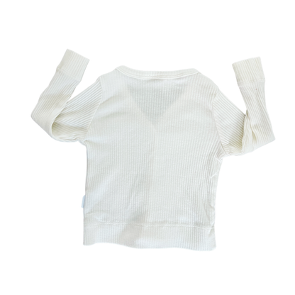 Jamie Kay Rib modal cardigan in milk - size 00