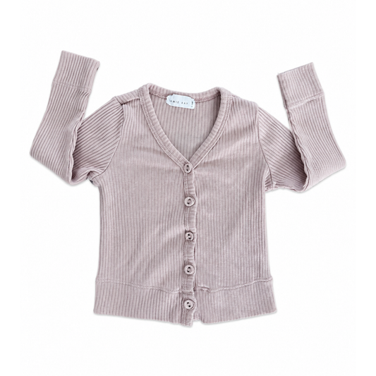 Jamie Kay Rib modal cardigan in light pink - size 00
