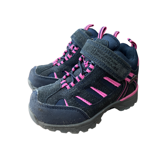 Drift junior waterproof boots in pink/black - size EU 23