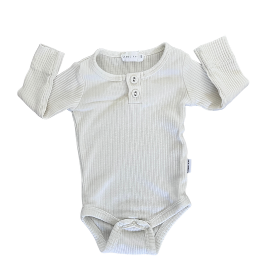 Jamie Kay Long sleeve modal bodysuit in milk - size 0000